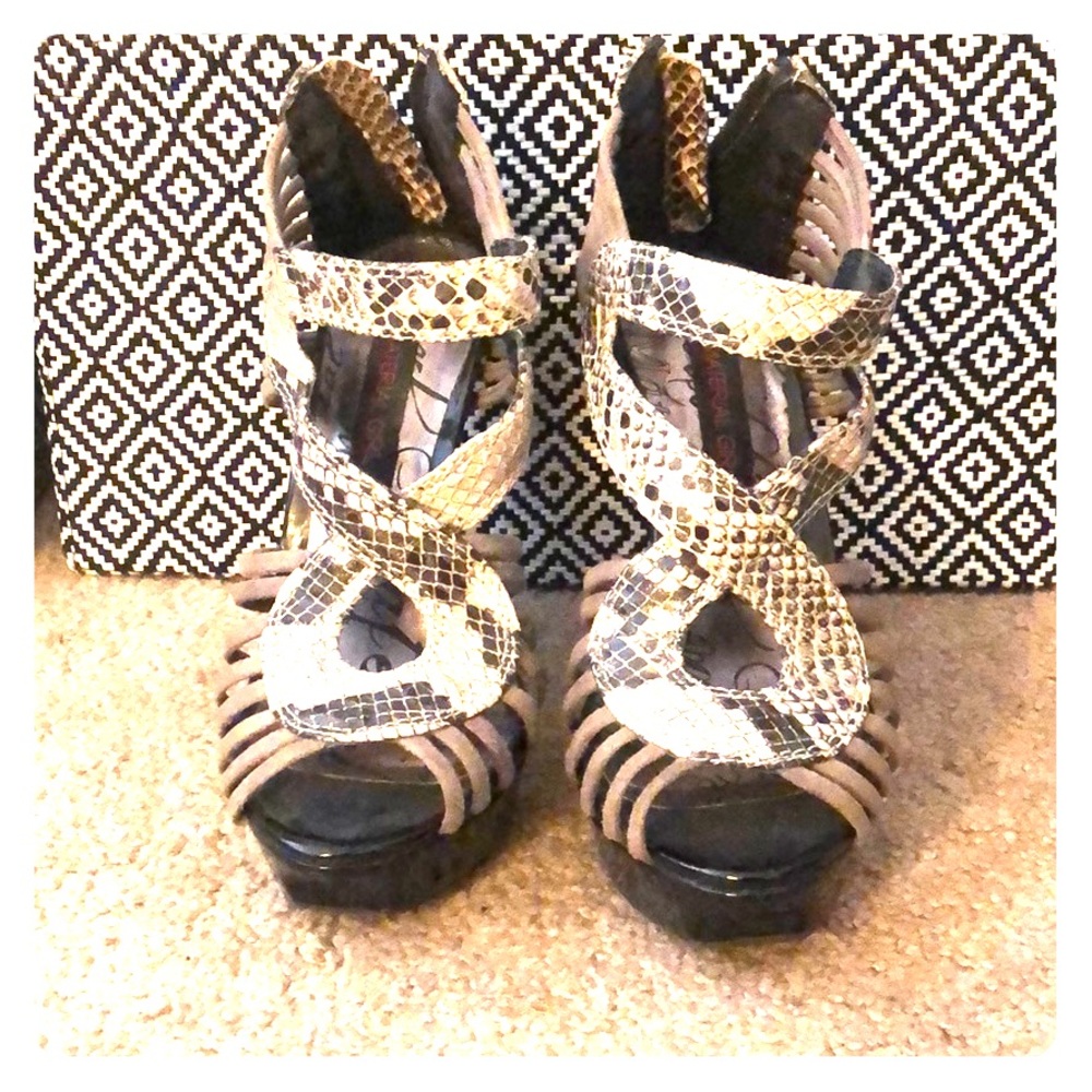 Strappy heels